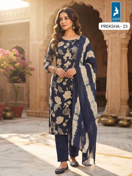 Kaya preksha 3pcs a line kurtis wholesale